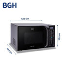 Microondas BGH 28L con Grill B228DN20 Digital