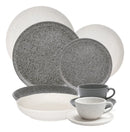 Juego Vajilla Platos Tazas Flat Gray Y Baunilha Oxford X20