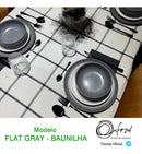 Juego Vajilla Platos Tazas Flat Gray Y Baunilha Oxford X20