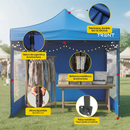 Gazebo Plegable 3x3 m Blanco