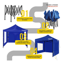 Gazebo Plegable 3x3 m Blanco