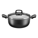 Batería Cocina Olla Cacerola Aluminio Antiadherente Safira 7p Mta Color Grafito